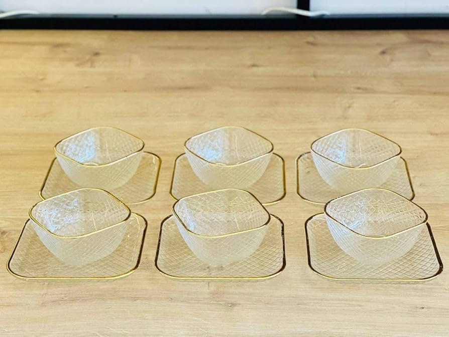 طقم خشاف كريستال فريم جولد ( المنتج المستورد ) - الصورة 3