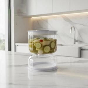 حافظة المخلل شكل ساعة رملية