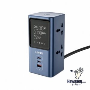 برج طاقة 2500 واط مع شحن PD/QC سريع وشاشة عرض رقمية Ldnio SC2