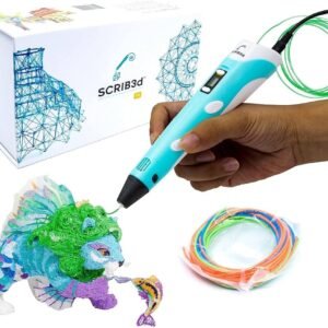 قلم طباعة 3D مع شاشة عرض بخيوط بلاستيك بي ال ايه 3 ألوان