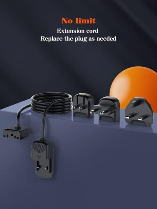 شاحن بقوة 140واط وشاشة LED مع 3 منافذ USB و3 منافذ Type -C للشحن السريع LDNIO GaN A6140C - الصورة 5