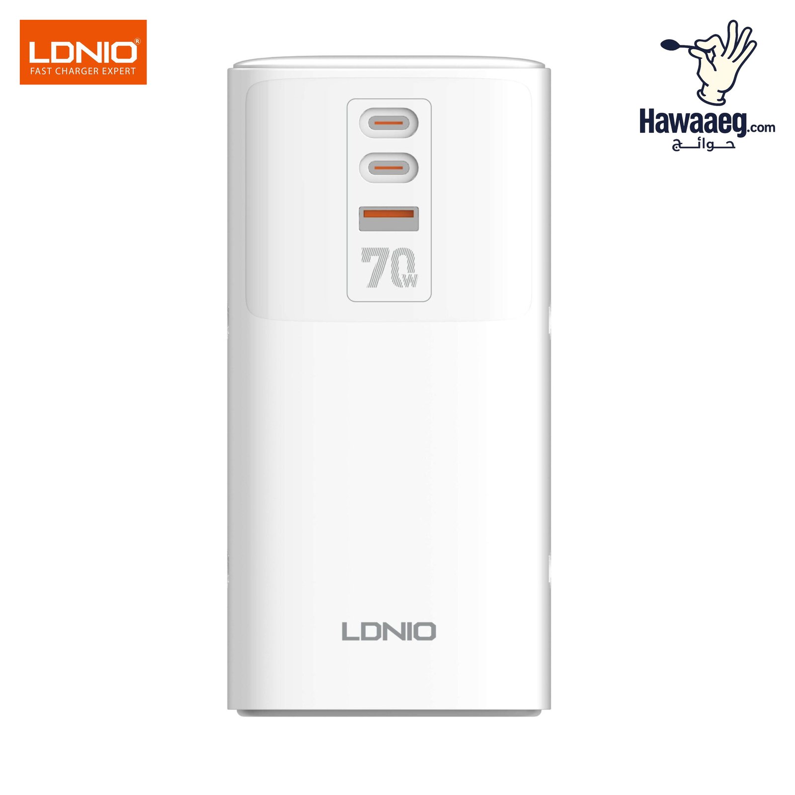 SC4383 | مشترك كهربائي بقوة 2500 واط مع 4 مقابس ثلاثية ومنفذ USB و منفذين Type-C قوة شحن 70واط - الصورة 5