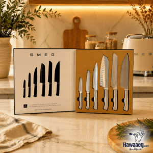 طقم سكاكين SMEG سميج 6 قطع ستيل