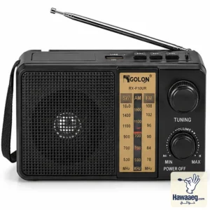 راديو GOLON RX-F10UR كلاسيك قابل للشحن – FM/AM/SW وUSB/SD