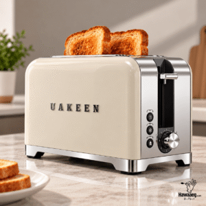 توستر يواكين UAKEEN لتحميص الخبز شريحتين 1000 وات بتصميم  ( المنتج المستورد )