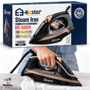 مكواة بخار ماركة E-Bester EE-5204 بقوة 2200 وات – قاعدة غير لاصقة